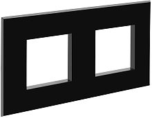 Рамка универсальная DKC Avanti 2-м. черный квадрат картинка